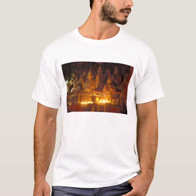 Bilder av lamas vid Sara-klostret, Lhasa, T Shirt (Framsida)