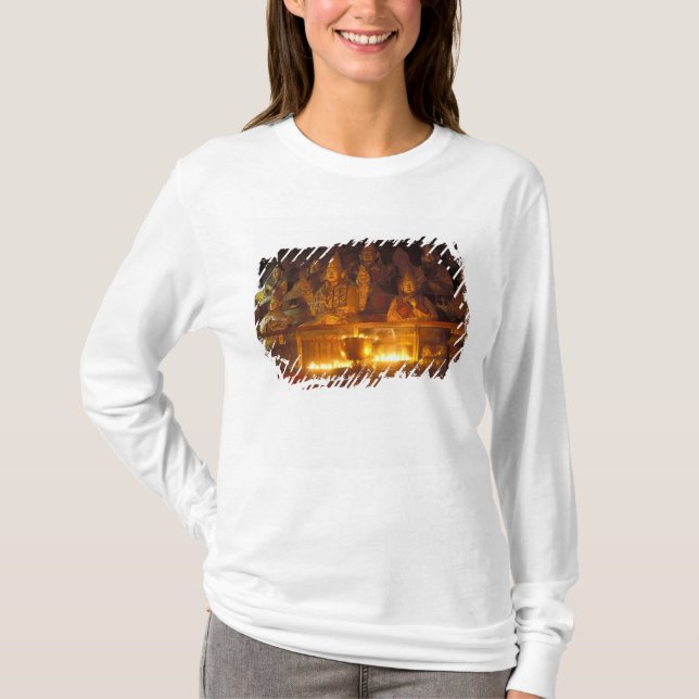 Bilder av lamas vid Sara-klostret, Lhasa, Tee Shirt (Framsida)