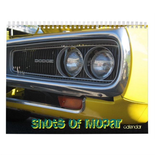 Bilder av Mopar Calendar av WIZARD-fotografi Kalender (Omslag)