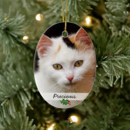 Bilder av sällskapsdjur, Dubbla-sidigt prydnadsdju Julgransprydnad Keramik