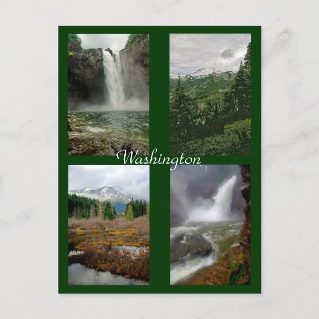 Bilder av vykort i Washington (Framsida)