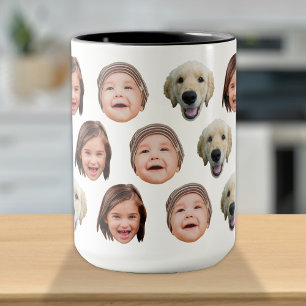 Bilder för Cute Personlig Family Ansikte 3 Mugg