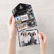 Bilder från familjen Sparka Personlig Julkort