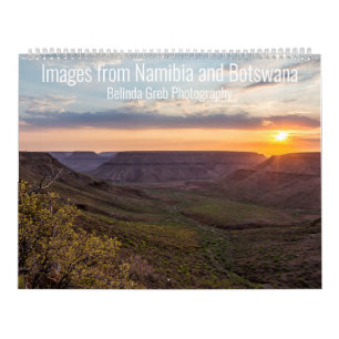 Bilder från Namibia och Botswana Kalender