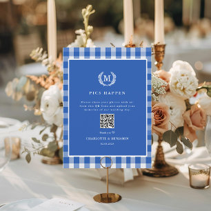 BILDER HÄNDER! Galleri för QR-kod Blue Gingham Brö