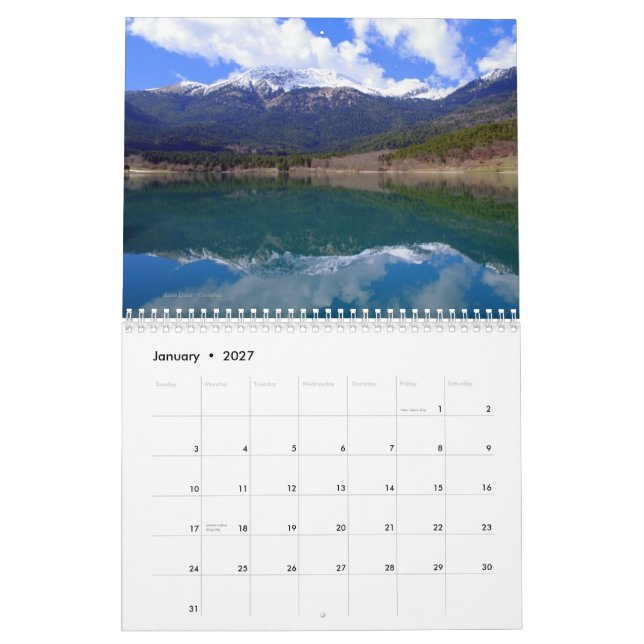 Bilder i Greklands kalender (Jan 2027)