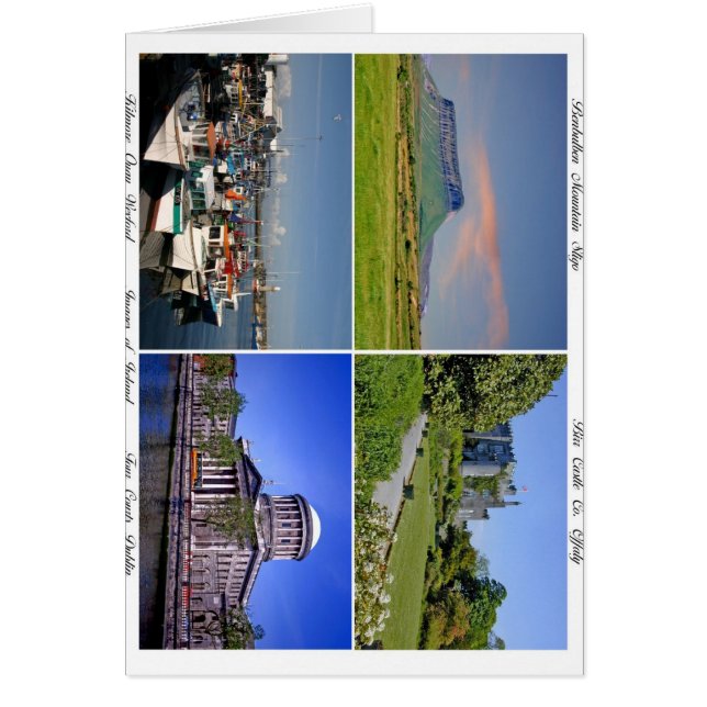 Bilder i Irland Hälsningskort (Framsidan)