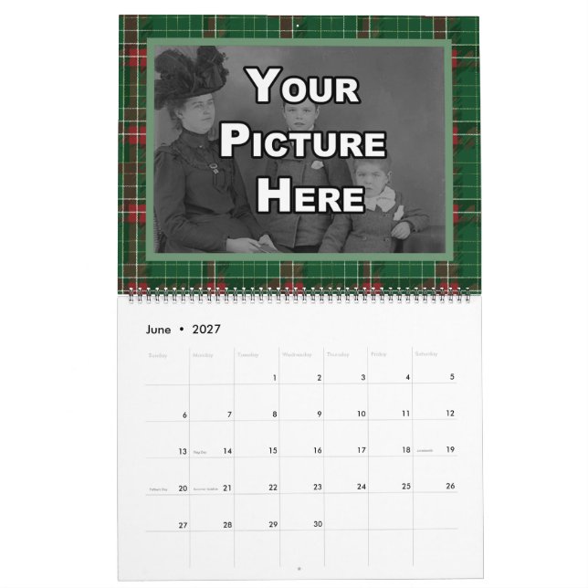 Bilder i julfamiljen kalender (Jun 2027)