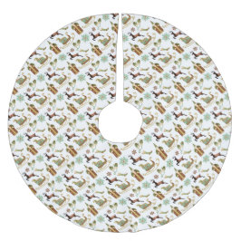 Bilder i julklapp julgransmatta borstad polyester