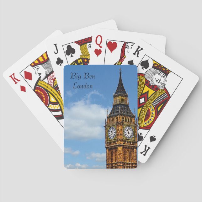Bilder på London-spelkort Kortlek (Baksidan)