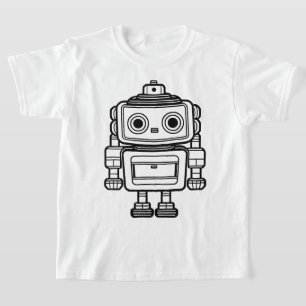 Bilder på tecknaden för Cute-återrobot T Shirt