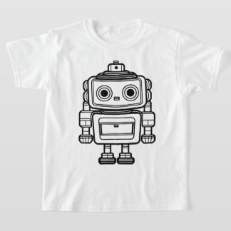 Bilder på tecknaden för Cute-återrobot T Shirt