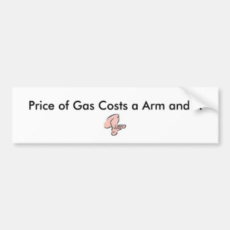 bilder pris av Gas kostar en arm och ett A Bildekal