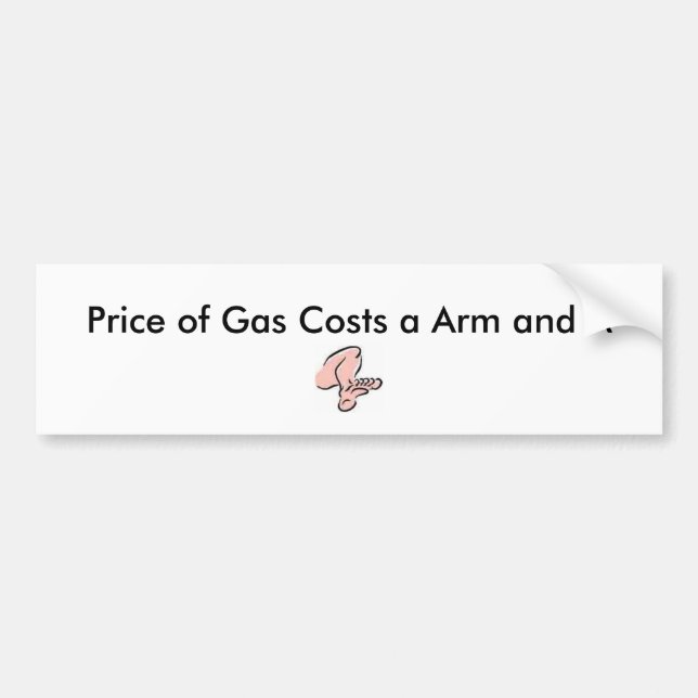 bilder pris av Gas kostar en arm och ett A Bildekal (Framsidan)