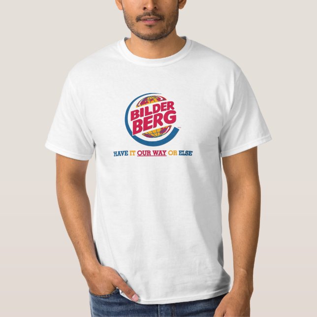 Bilderberger kung tee shirt (Framsida)