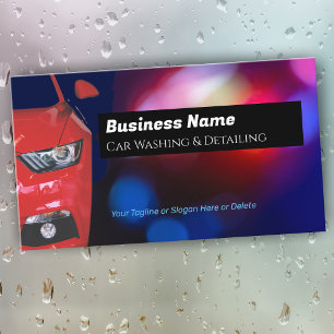 Bildetaljer, Red Sports Car, QR-kod Visitkort