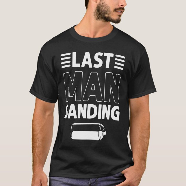 Bildetaljist,Senaste man Sanding Automotive Detect T Shirt (Framsida)