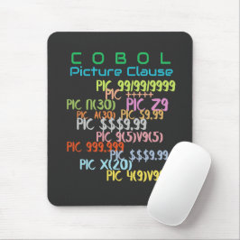 Bildklausul i Cobol-programmering Musmatta