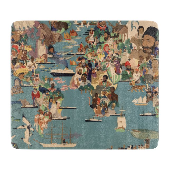 Bildmässig karta av världen (Framsidan)