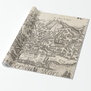 Bildmässig karta för vintage av New York City Presentpapper