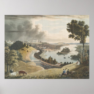 Bildmässig karta för vintage av Richmond VA (183 Poster