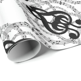 Bildmusik i Black & White Spegel Presentpapper