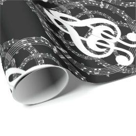 Bildmusik i Black & White Spegel Presentpapper