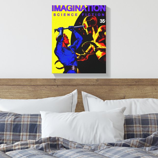 BILDNING: Kanvastrycket Science fiction Canvastryck (Insitu (sovrum))
