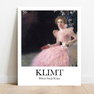 Bildnis Sonja Knips av Gustav Klimt Poster