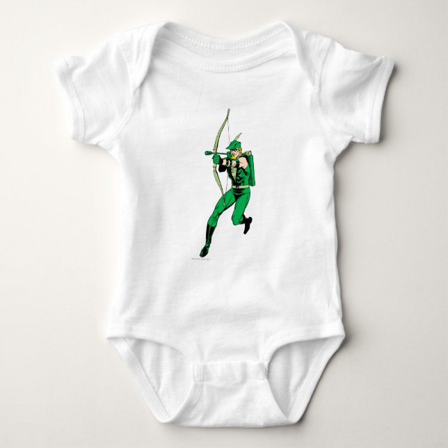 Bildpil för grönt tee shirt (Framsida)
