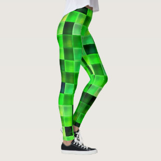 Bildpunkter för videospel, Grönt Mönster, fyrkant Leggings
