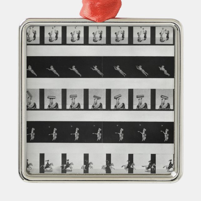 Bildremsor för en praxinoscope julgransprydnad metall (Framsidan)