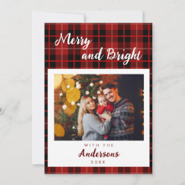 Bildrött bildspel för personlig julkort