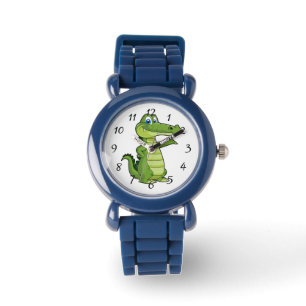 Bildruta för alligatorillustration armbandsur
