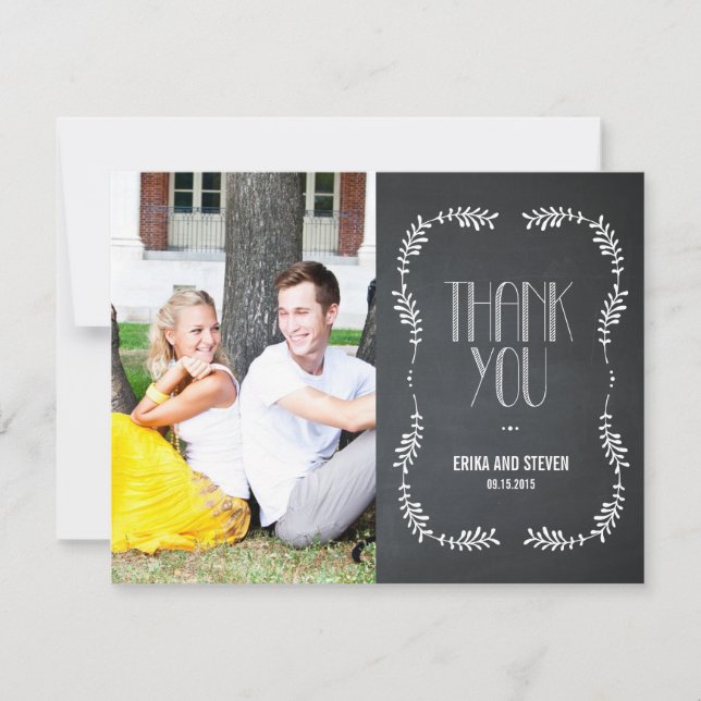 Bildruta Löv Bröllop tack vare din kortkalkyl (Framsida)