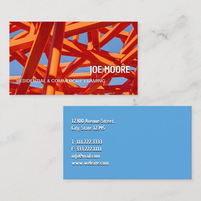 Bildrutekontraktor Visitkort (Fram/baksida)