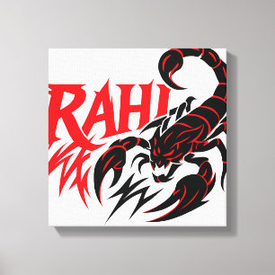 Bildschemisk grafik med "RAHI"-tex Canvastryck