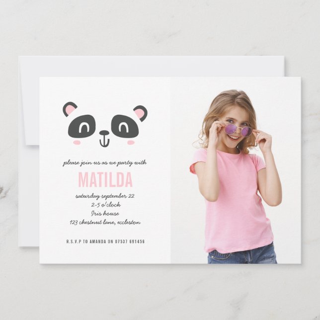Bildsfödelsedag för ljusfärgad multifärgad-panda (Framsida)