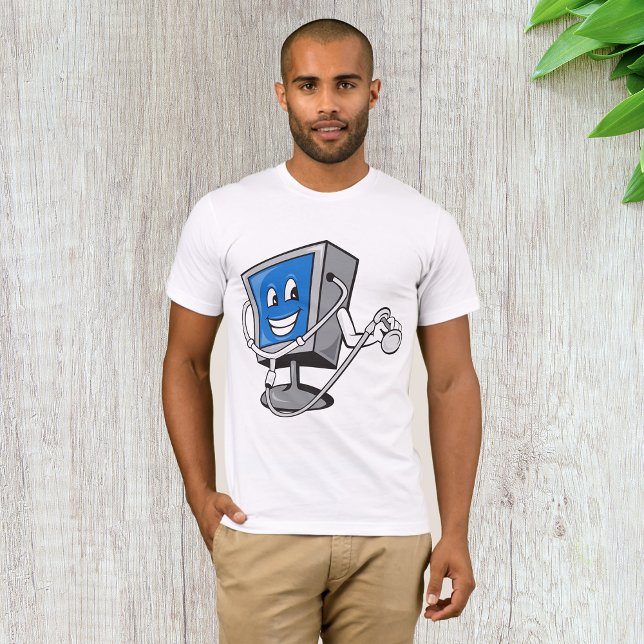 Bildskärm med Stethoscope Manar T-Shirt (Skapare uppladdad)