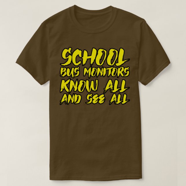 Bildskärmar från Buss i skolan känner till alla oc T Shirt (Design framsida)