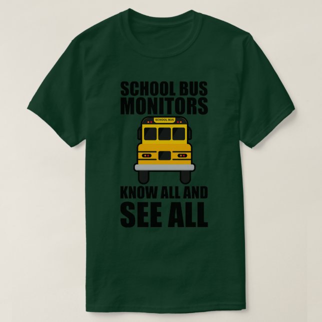 Bildskärmar från Buss i skolan känner till alla oc T Shirt (Design framsida)