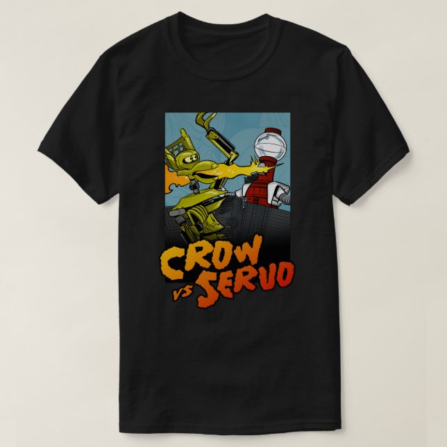 Bildskärmskort för Mega Monster: KRÅKA vs SERVO T- T Shirt (Design framsida)