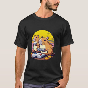 Bildspel Älskare Capybara Funny Video Games Capyb T Shirt