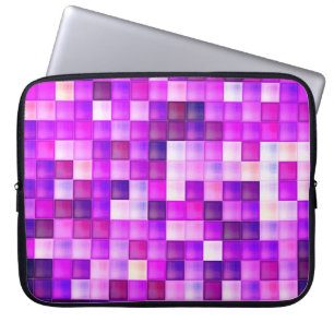 Bildspel för videospel, Rosa Mönster på kvadrat Laptop Fodral