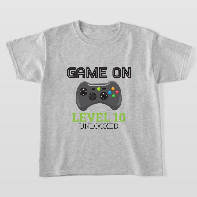 Bildspelsnivå uppåt - styrenhet för födelsedagsski t shirt (Laydown)