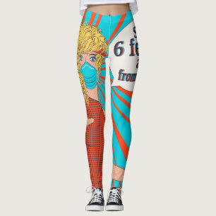 Bildspelsrektor i ansikte mask leggings
