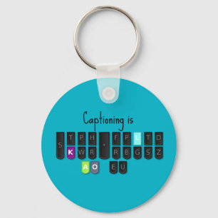 Bildtext är Coola Steno Tangentbord Nyckel Fob Nyckelring