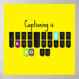 Bildtext är Coolan Steno Tangentbord Poster