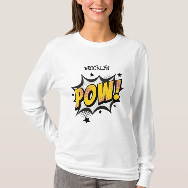 Bildtext för popup-tecknaden stil-typografi med ro t shirt (Framsida)