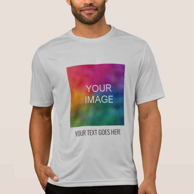 Bildtexten här Manar Activewear Sport Grått T Shirt (Framsida)